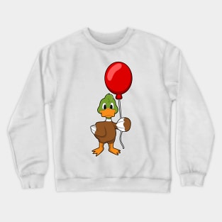 Duck with Balloon Crewneck Sweatshirt